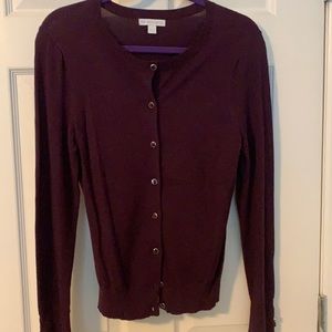 NY&C Plum cardigan size M